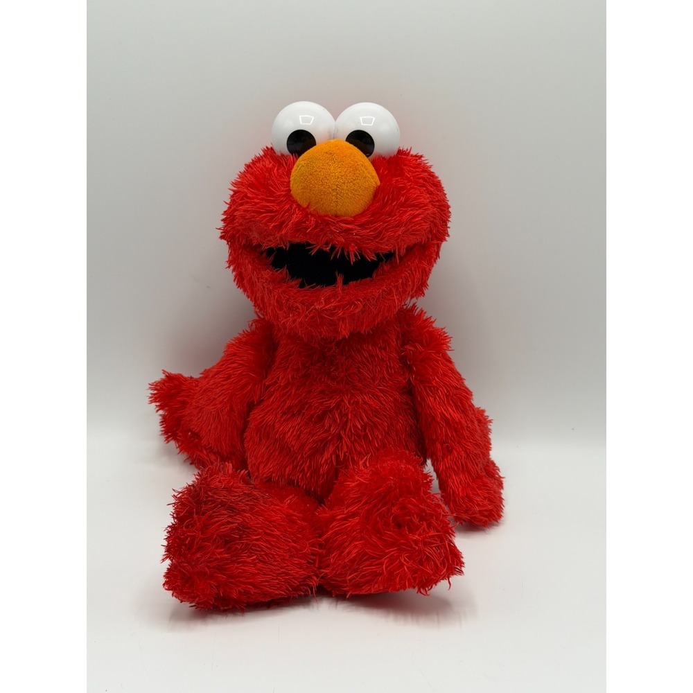 Hasbro Sesame Street Elmo Talking Red Plush Stuffed Animal Toy 14in 2016 C0923